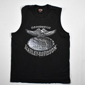 Vintage Y2K Harley-Davidson Caribbean Double Sided Tank Top - L